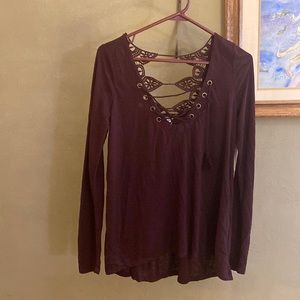 BNWT womens shirt. Lace design on back.